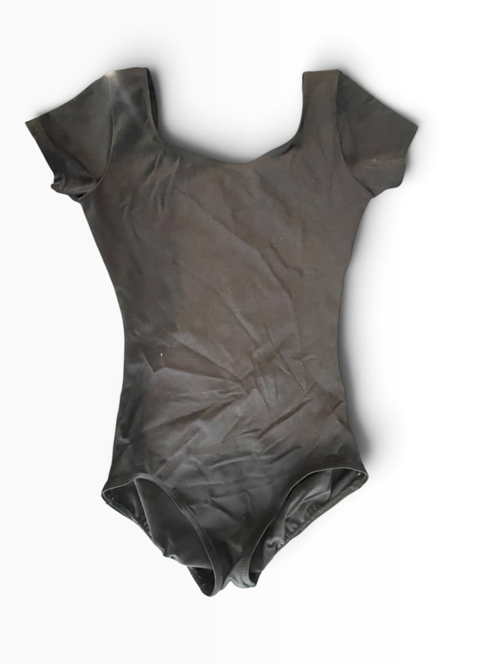 Capezio Black Short Sleeve Kids Leotard